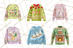 Ugly Christmas Sweaters PNG Clipart, Funny Holiday Art Product Image 7