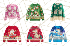 Ugly Christmas Sweaters PNG Clipart, Funny Holiday Art Product Image 8