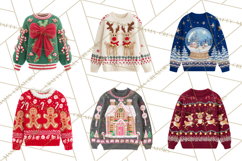 Ugly Christmas Sweaters PNG Clipart, Funny Holiday Art Product Image 9