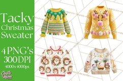 Ugly Christmas Sweater PNG Clipart, Funny Holiday Art Product Image 1