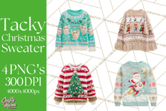 Ugly Christmas Sweater PNG Clipart, Funny Holiday Art Product Image 1
