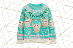 Ugly Christmas Sweater PNG Clipart, Funny Holiday Art Product Image 2