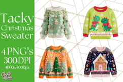 Ugly Christmas Sweater PNG Clipart, Funny Holiday Art Product Image 1