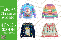 Ugly Christmas Sweater PNG Clipart, Funny Holiday Art Product Image 1