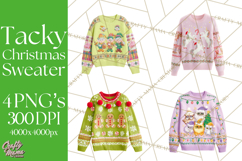 Ugly Christmas Sweater PNG Clipart, Funny Holiday Art Product Image 1