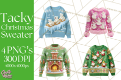 Ugly Christmas Sweater PNG Clipart, Funny Holiday Art Product Image 1