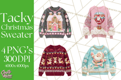 Ugly Christmas Sweater PNG Clipart, Funny Holiday Art Product Image 1