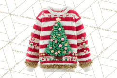 Ugly Christmas Sweater PNG Clipart, Funny Holiday Art Product Image 3