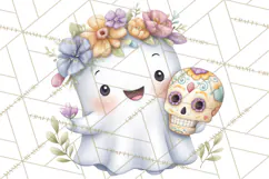 Taco Ghost Clipart PNG, Mexican Fiesta Clip Art Product Image 5