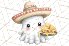 Taco Ghost Clipart PNG, Mexican Fiesta Clip Art Product Image 5