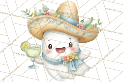 Taco Ghost Clipart PNG, Mexican Fiesta Clip Art Product Image 2