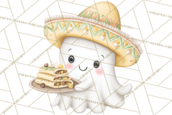 Taco Ghost Clipart PNG, Mexican Fiesta Clip Art Product Image 4