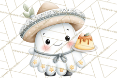Taco Ghost Clipart PNG, Mexican Fiesta Clip Art Product Image 2