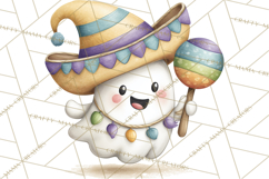 Taco Ghost Clipart PNG, Mexican Fiesta Clip Art Product Image 3