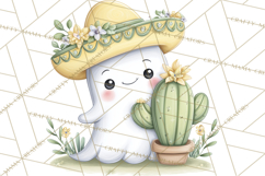 Taco Ghost Clipart PNG, Mexican Fiesta Clip Art Product Image 2