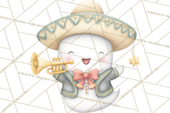 Taco Ghost Clipart PNG, Mexican Fiesta Clip Art Product Image 3