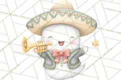 Taco Ghost Clipart PNG, Mexican Fiesta Clip Art Product Image 3