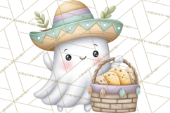 Taco Ghost Clipart PNG, Mexican Fiesta Clip Art Product Image 3