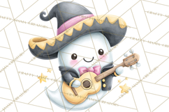 Taco Ghost Clipart PNG, Mexican Fiesta Clip Art Product Image 4
