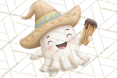 Taco Ghost Clipart PNG, Mexican Fiesta Clip Art Product Image 5
