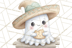 Taco Ghost Clipart PNG, Mexican Fiesta Clip Art Product Image 3