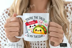 Taco To My Tuesday Funny Valentine Png Product Image 2