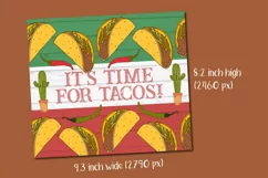 tacos 20 oz skinny tumbler sublimation