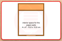 Laser cut SVG Memo pad holder template digital download Product Image 3