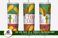 tacos tumbler sublimation wrap