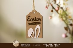 Easter Tag Ornaments, Multilayer Cut File Product Image 1