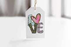 Valentine Love Letters Sublimation Design, Leopard Valentine Product Image 3