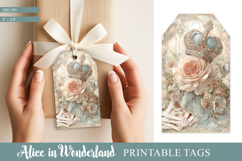 Alice in Wonderland Tea Party Gift Tag Product Image 1
