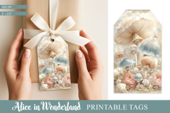 Alice in Wonderland Tea Party Gift Tag Product Image 1