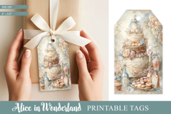 Alice in Wonderland Tea Party Gift Tag Product Image 1
