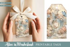 Alice in Wonderland Tea Party Gift Tag Product Image 1