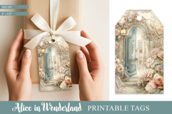 Alice in Wonderland Tea Party Gift Tag Product Image 1