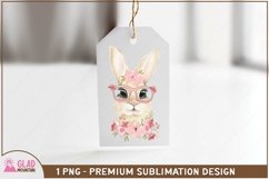 Floral bunny with glasses, cute floral bunny design, Easter Product Image 3