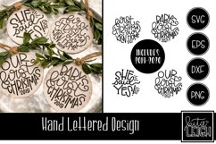 First Christmas Round Ornament | Hand Lettered 2022-2030 Product Image 1