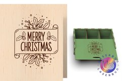 Laser Christmas lettering, Christmas tag, Christmas ornament Product Image 1