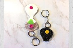 Guitar pick Key fob chain template svg dxf png ai cut files Product Image 1