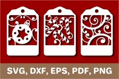 Christmas tags svg, christmas gift tags svg, Cricut, SVG Product Image 1