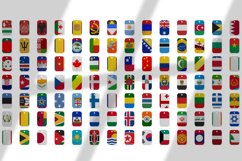 All World Countries. National Clip Art. Politic gift tags Product Image 2