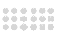 Tags laser cut / tags paper cut Product Image 2