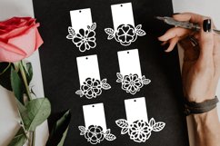 Papercut Flower Tags for Gifts, Flower Ornaments, Label Set Product Image 3