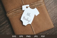 25 Baby Shower Gift Tags Bundle SVG files, tags for presents Product Image 4