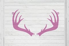 Antler necklace template svg dxf png ai files Product Image 1