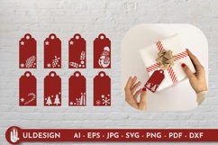 Christmas Gift Tags SVG Bundle, Christmas Decor Product Image 1