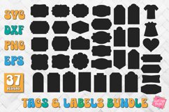 Tags, Labels and Shapes Bundle - SVG, EPS, DXF, PNG Product Image 1