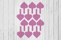 Key fob chain heart template svg png ai files Product Image 1