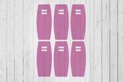 Bowed Keyring display card template svg dxf png ai files Product Image 1